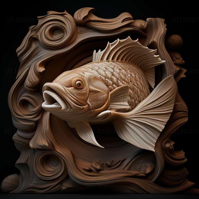 3D модель Риба ляліус (STL)